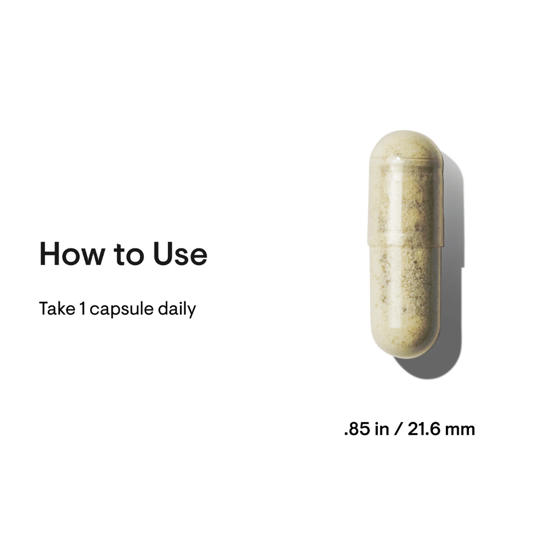 Thorne Ashwagandha by Thorne, ashwagandha capsules in premium supplement bottle with front label packaging.