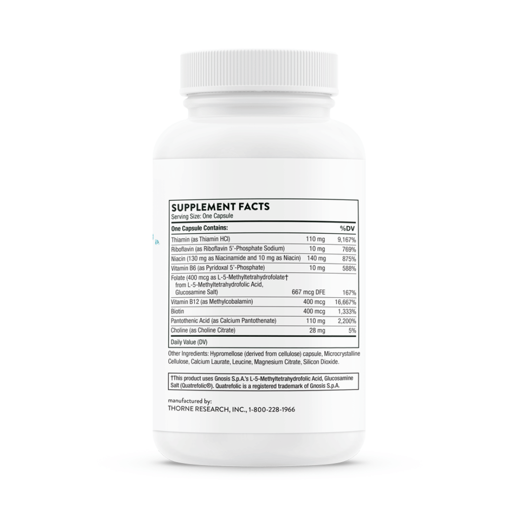 Basic B Complex by Basic Supplements B-complex vitamin capsules, premium dietary supplement bottle, front label packaging.