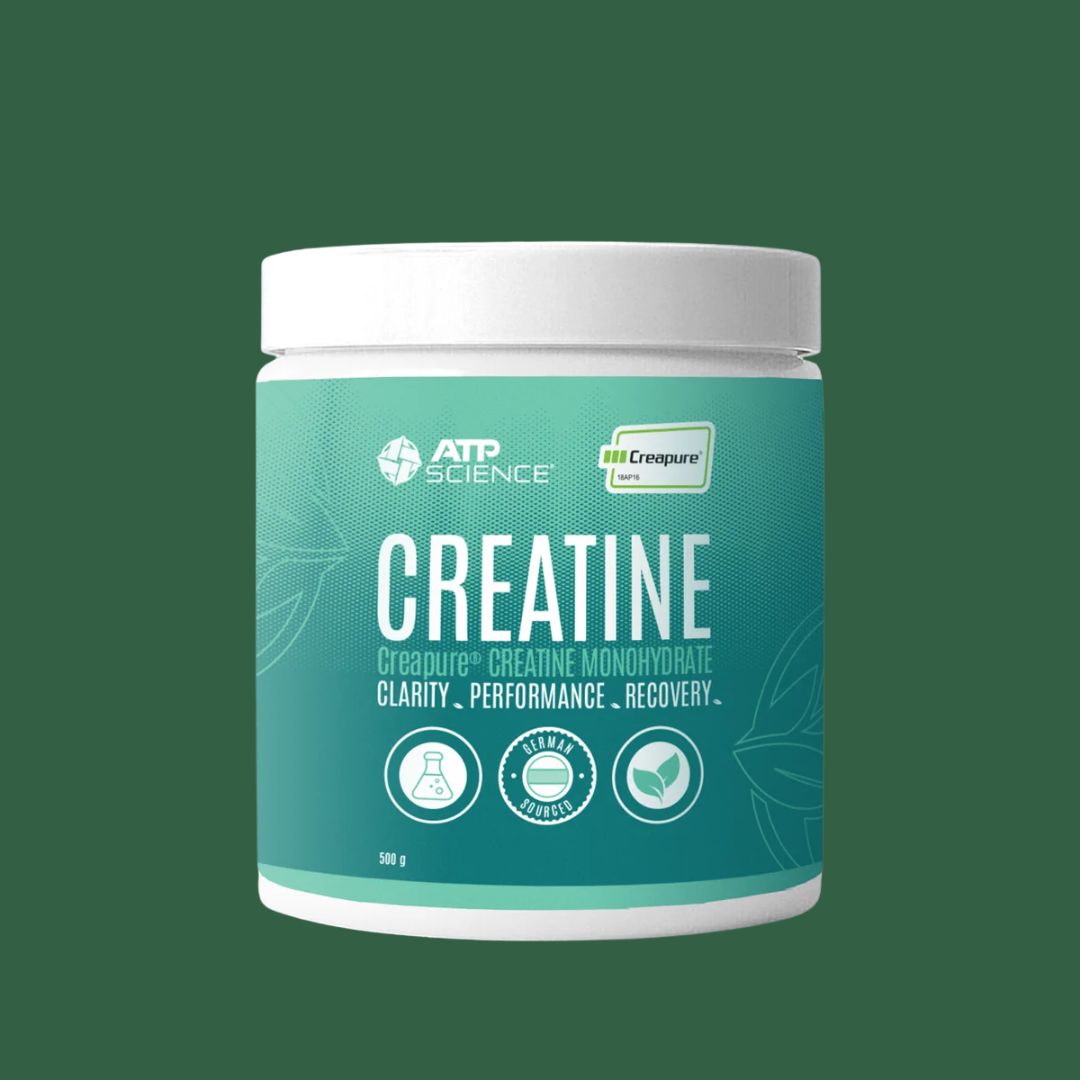 ATP Science Creapure® Creatine Monohydrate powder, formulated to support muscle strength, power output and exercise performance.
