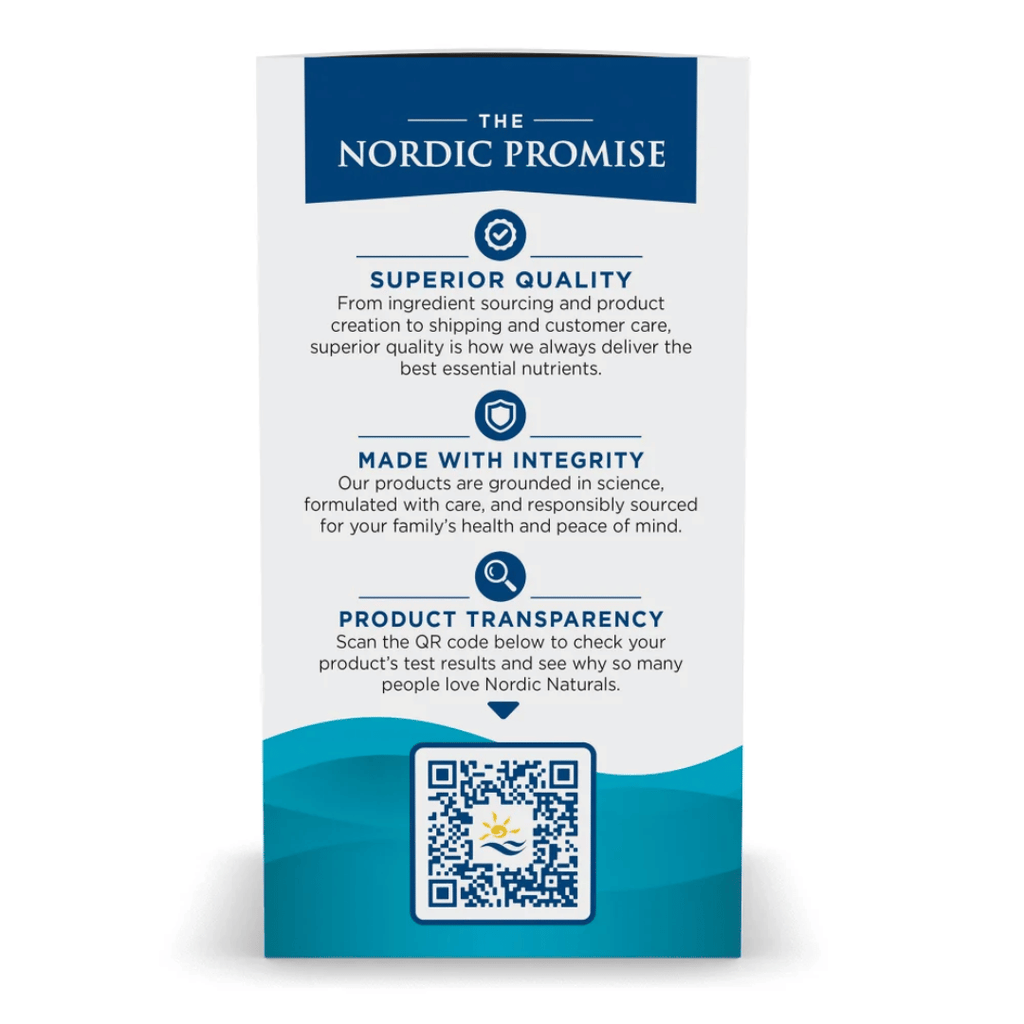 Nordic Naturals Ultimate Omega capsules with concentrated EPA and DHA omega-3 fish oil and fresh lemon flavour.
