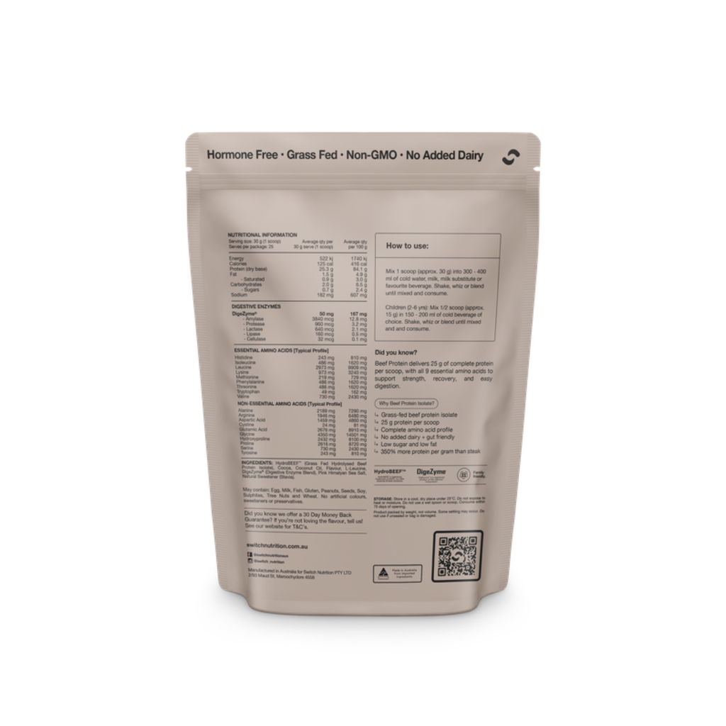 Switch Nutrition Beef Protein Isolate