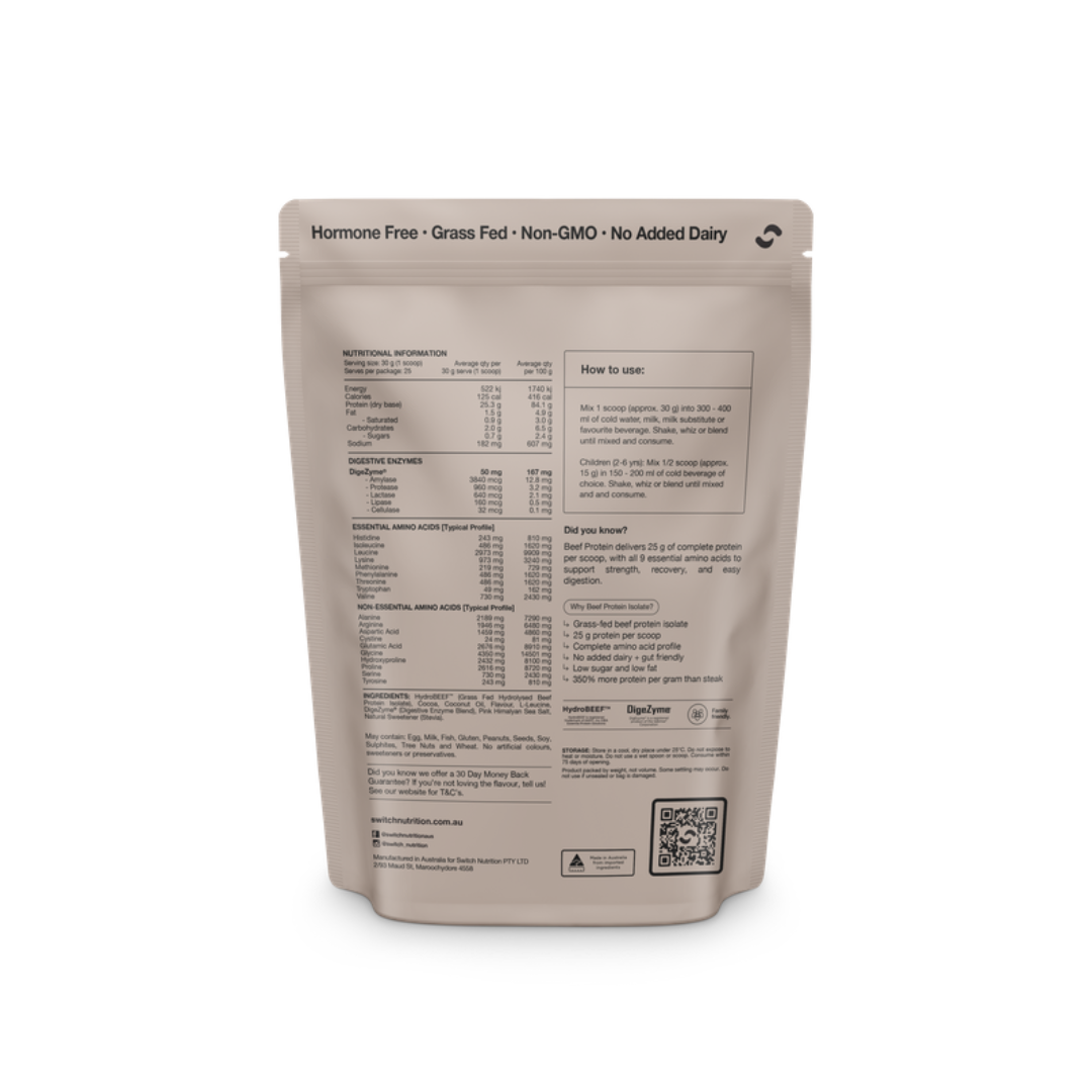 Switch Nutrition Beef Protein Isolate