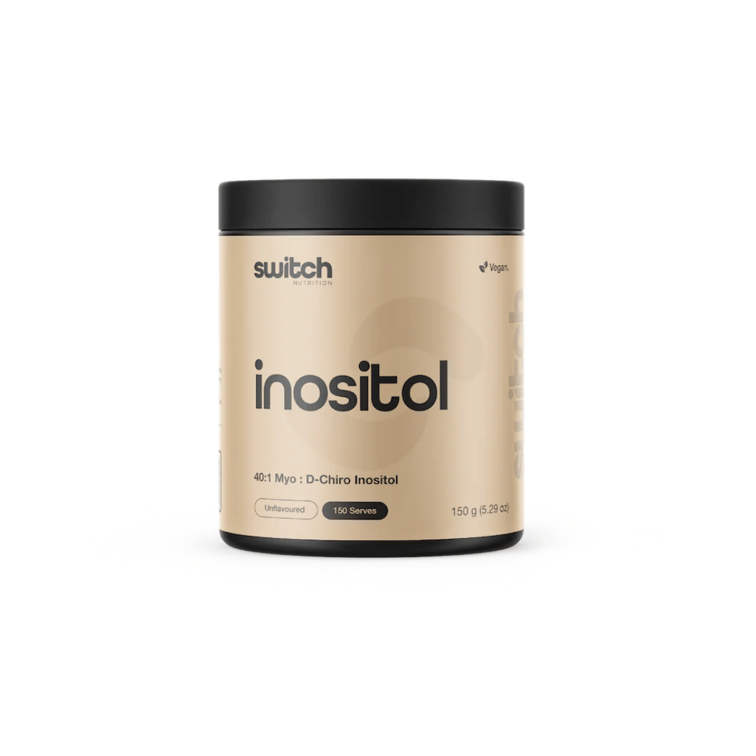 Switch Nutrition Inositol powder with Myo-Inositol and D-Chiro Inositol in a 40:1 ratio.