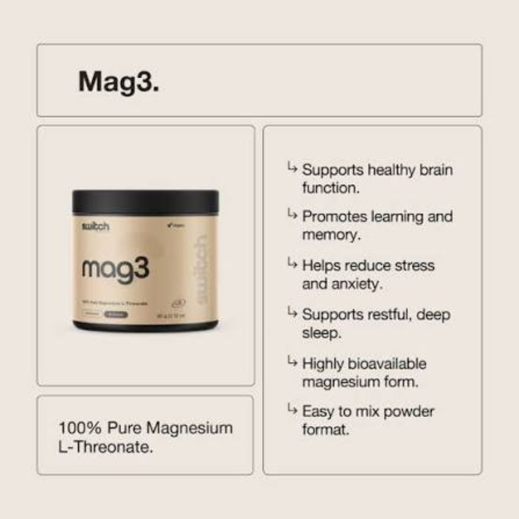 Switch Nutrition Mag3 (Magnesium L-Threonate)
