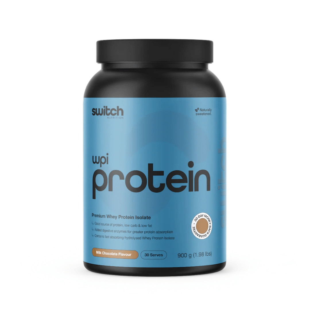Switch Nutrition WPI whey protein isolate with DigeZyme® digestive enzymes for sports nutrition.