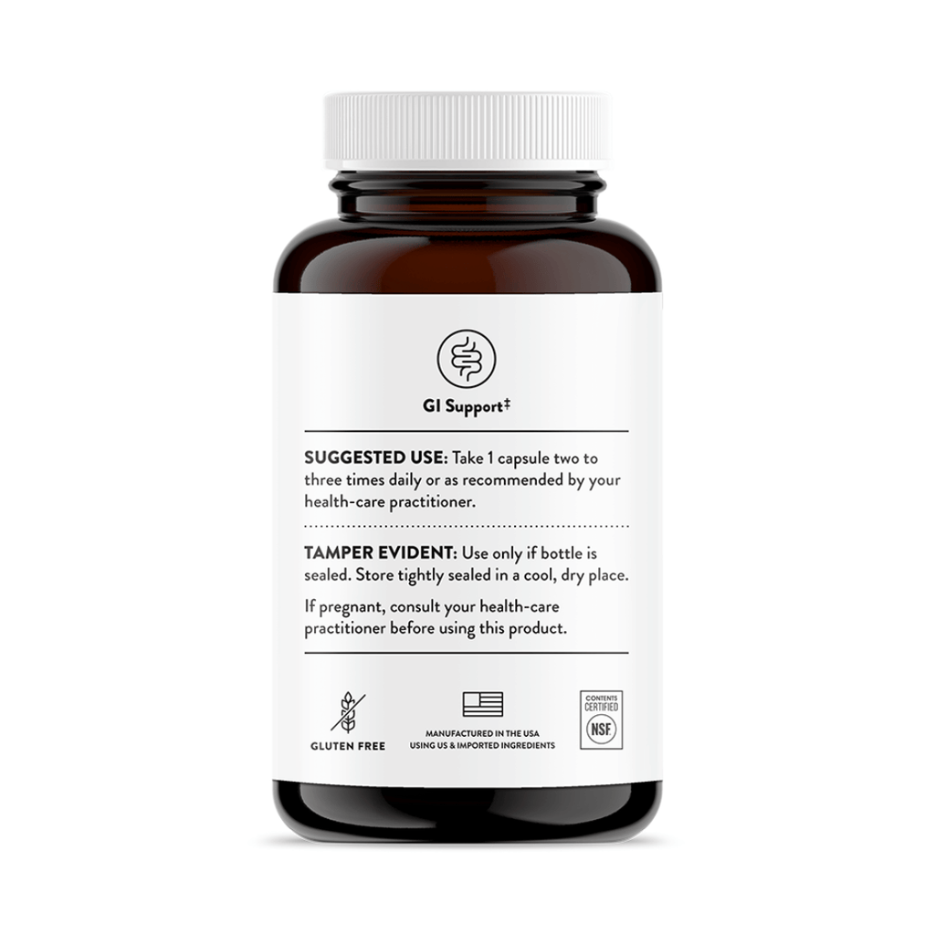 Thorne Bacillus Coagulans by Thorne, probiotic capsules supplement bottle with front label packaging.