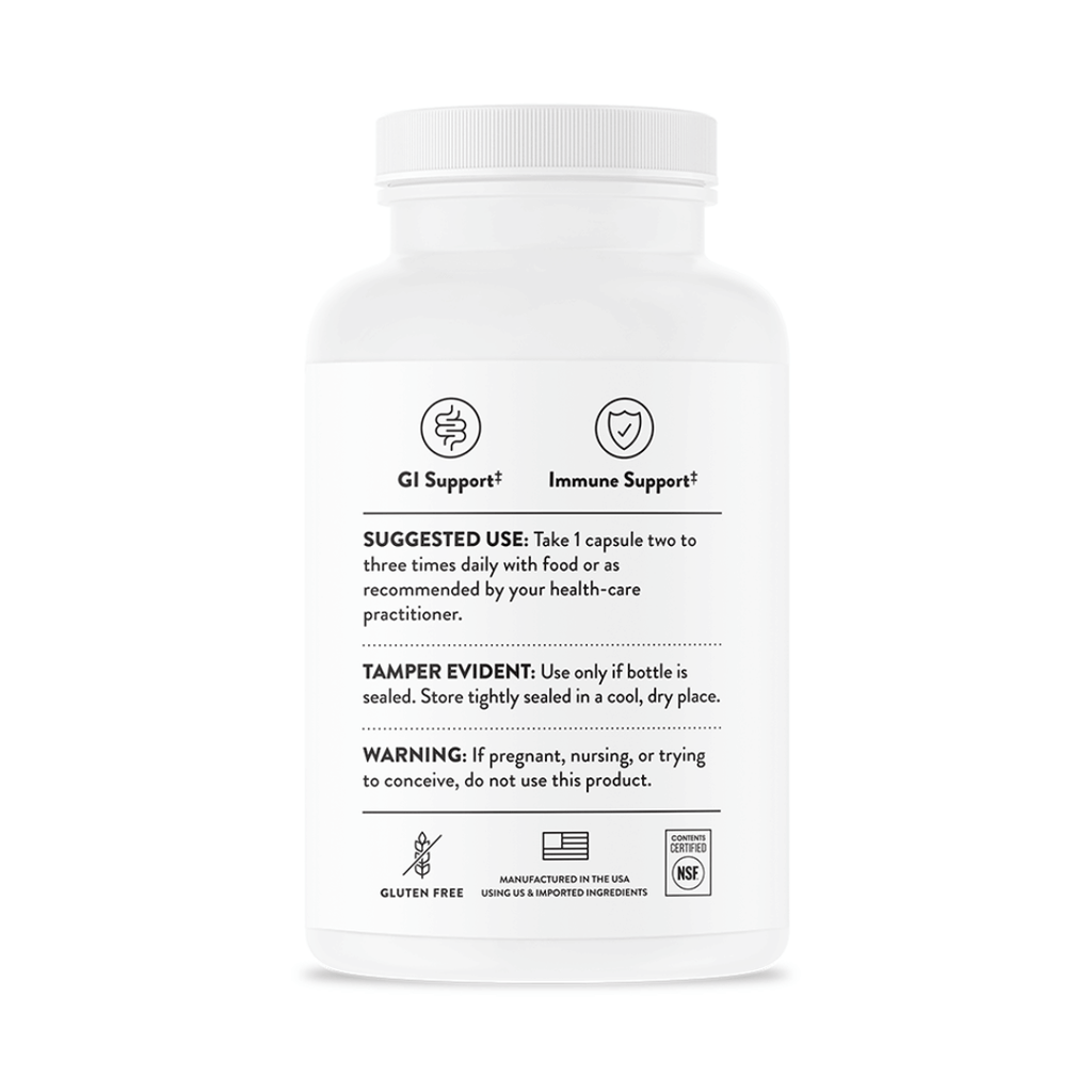 Thorne Berberine 200mg by Thorne, berberine capsules in premium supplement bottle with front label packaging.