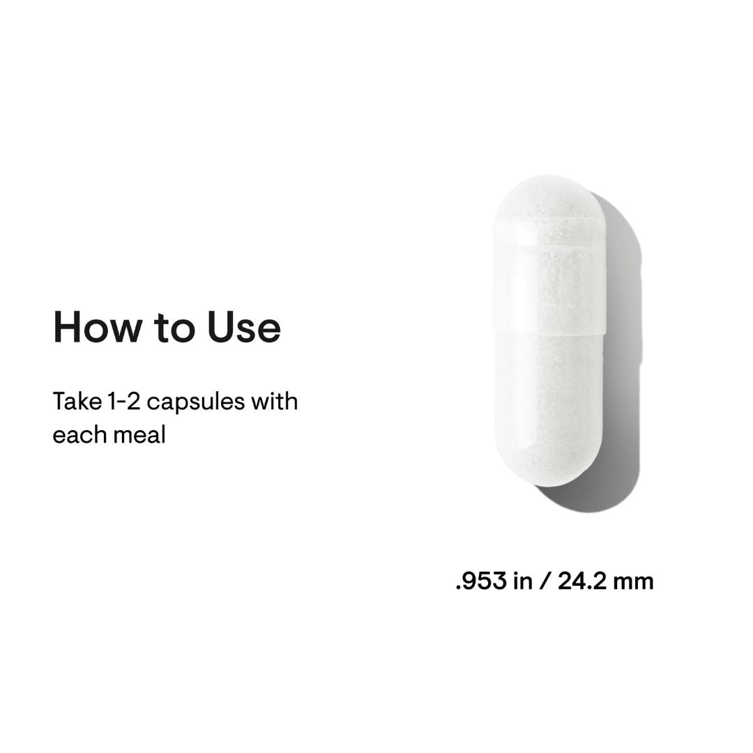 Thorne Betaine HCL & Pepsin by Thorne, betaine HCl and pepsin capsules in premium supplement bottle packaging.