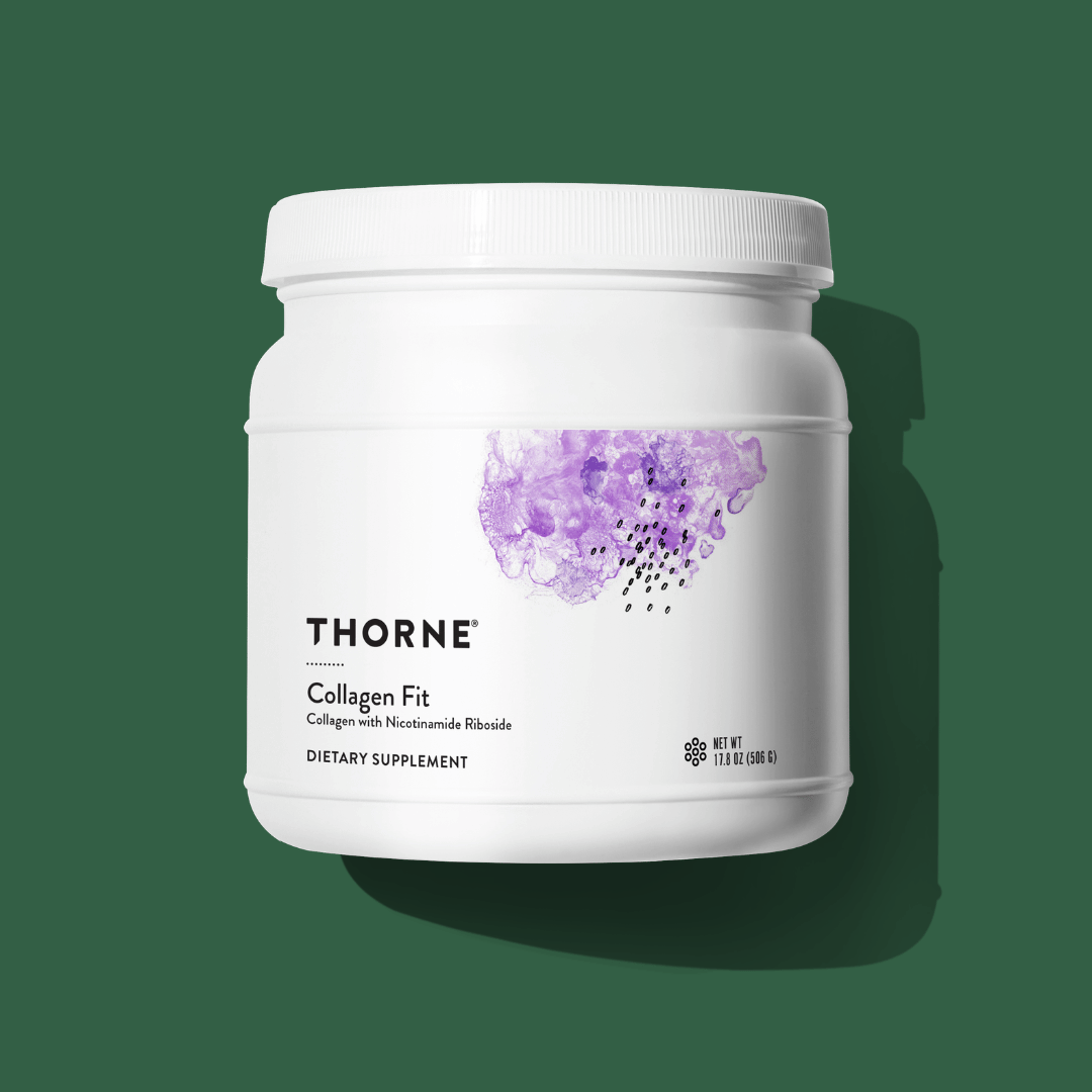 Thorne Collagen Fit by Thorne, collagen powder supplement in a premium tub, 450 g, unflavoured