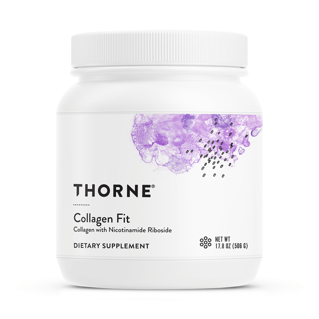 Thorne Collagen Fit by Thorne, collagen powder supplement in a premium tub, 450 g, unflavoured