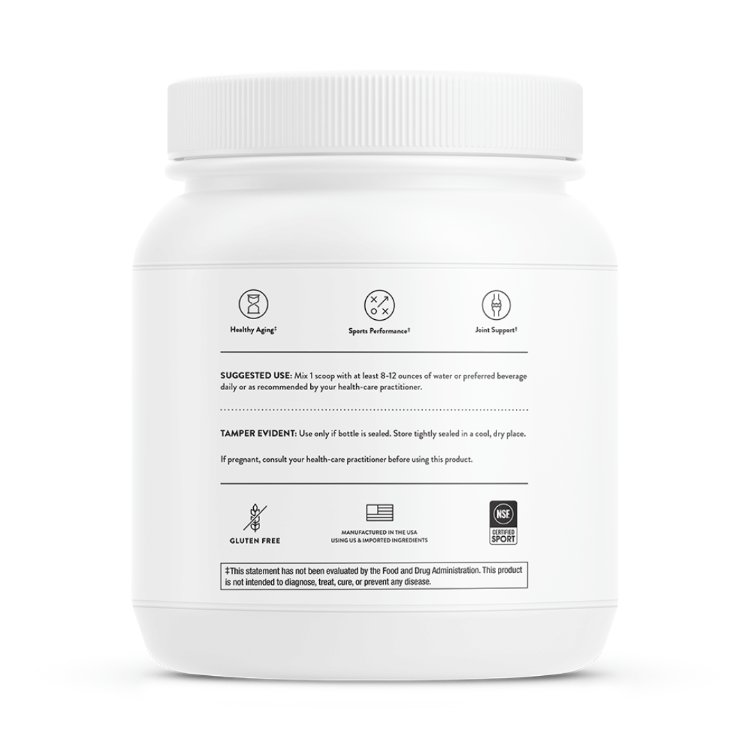 Thorne Collagen Fit by Thorne, collagen powder supplement in a premium tub, 450 g, unflavoured
