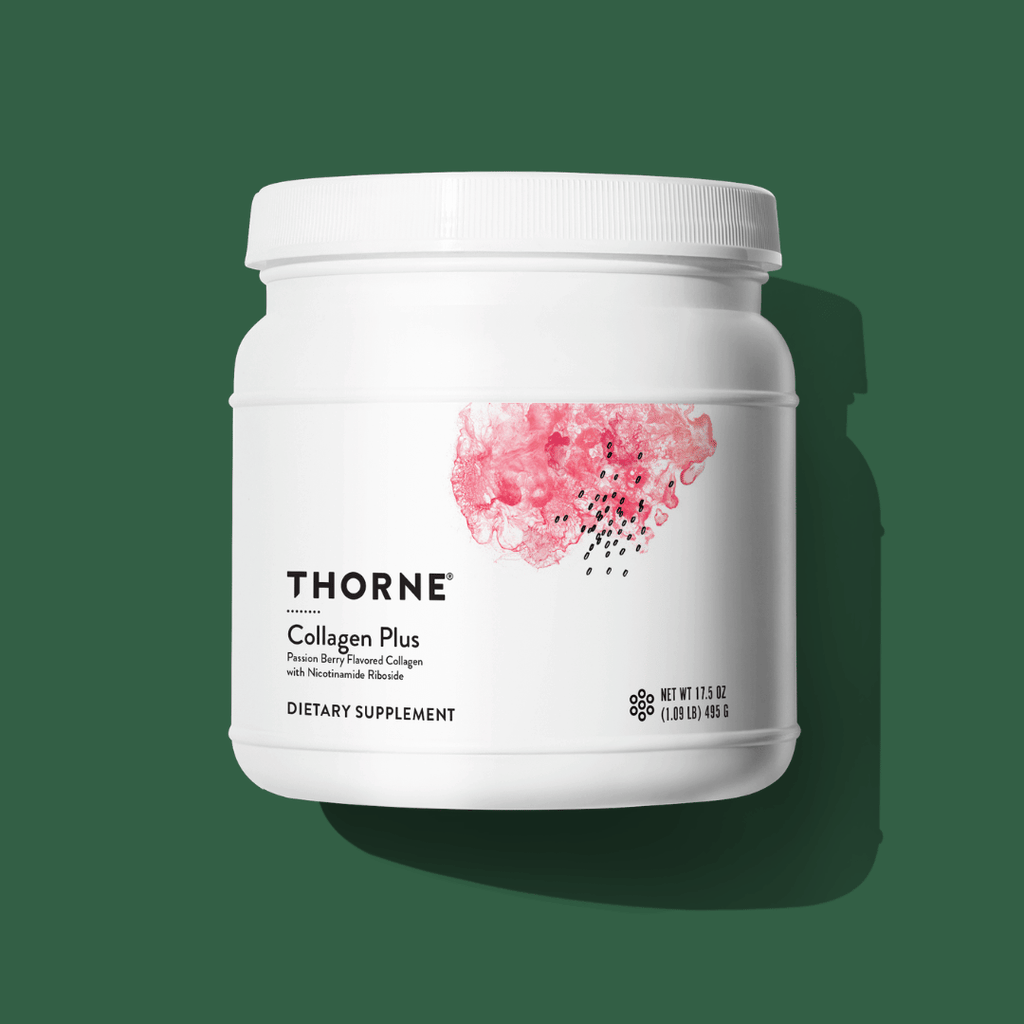 Thorne Collagen Plus by Thorne, collagen powder supplement in a premium tub, 30 servings, unflavoured