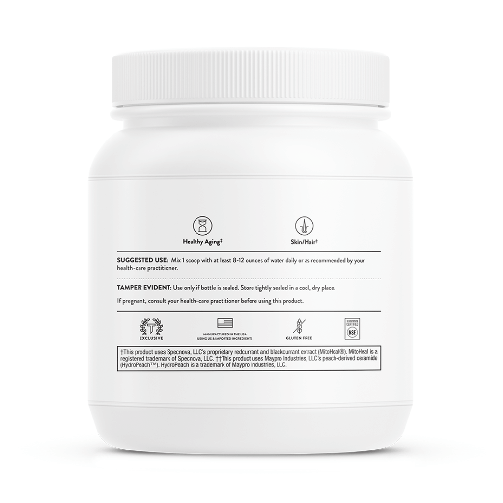 Thorne Collagen Plus by Thorne, collagen powder supplement in a premium tub, 30 servings, unflavoured