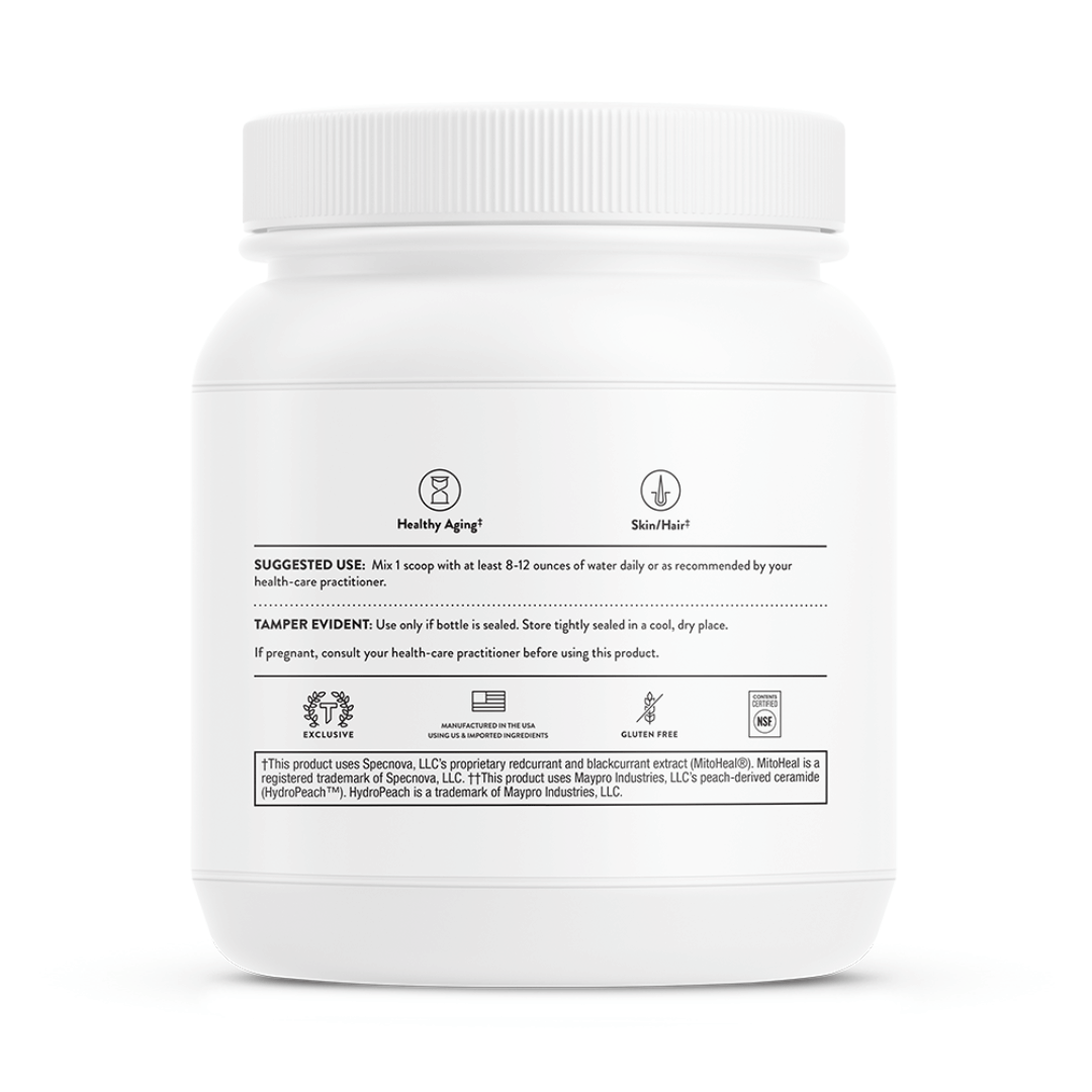 Thorne Collagen Plus by Thorne, collagen powder supplement in a premium tub, 30 servings, unflavoured