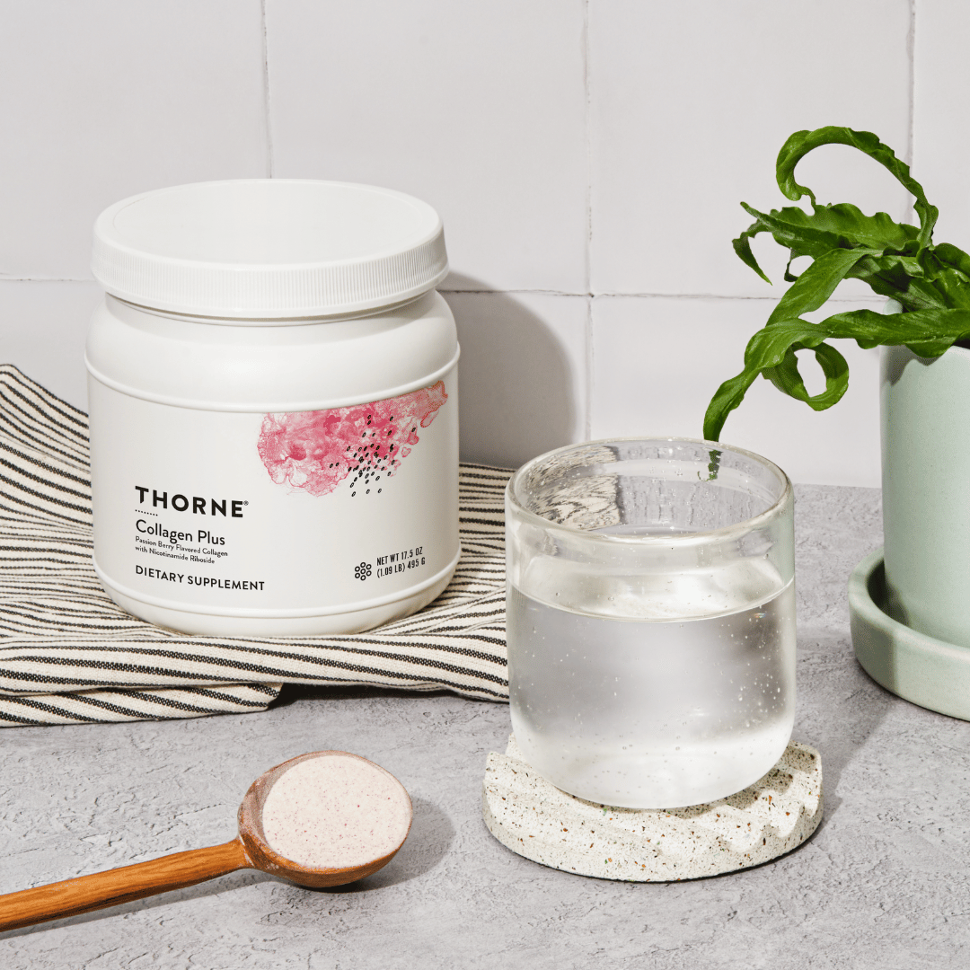 Thorne Collagen Plus by Thorne, collagen powder supplement in a premium tub, 30 servings, unflavoured
