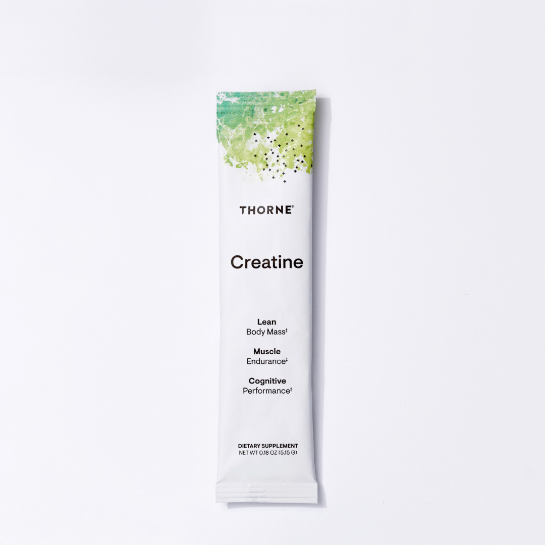 Thorne Creatine Travel Packs by Thorne, individual unflavoured creatine monohydrate powder sachets for sports nutrition.