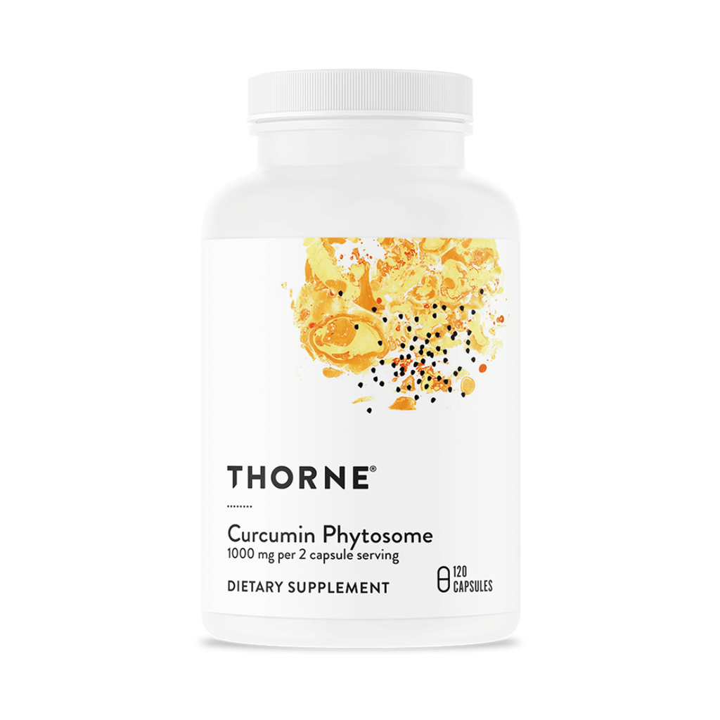 Thorne Curcumin Phytosome 1000mg by Thorne, 120 capsule curcumin phytosome supplement bottle with Meriva® formula