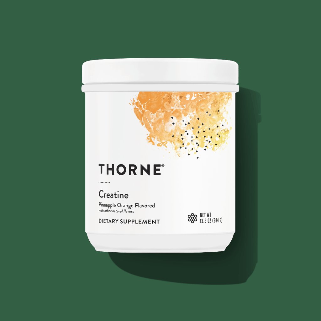 Thorne Flavoured Creatine by Thorne, peach mango creatine monohydrate powder, 30 serving sports nutrition supplement