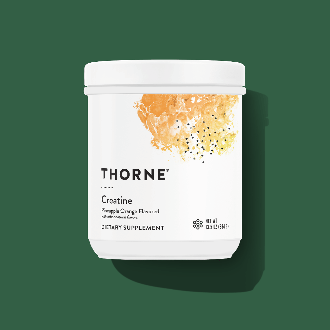 Thorne Flavoured Creatine by Thorne, peach mango creatine monohydrate powder, 30 serving sports nutrition supplement