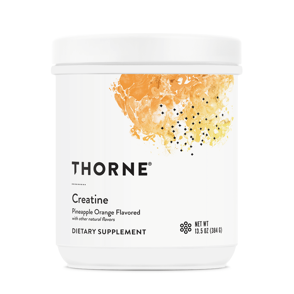 Thorne Flavoured Creatine by Thorne, peach mango creatine monohydrate powder, 30 serving sports nutrition supplement