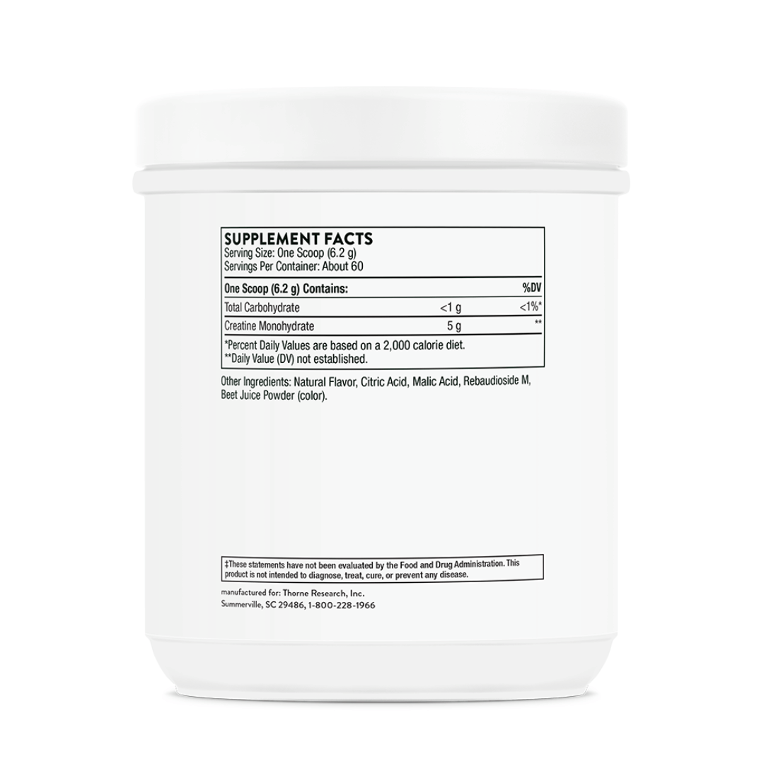 Thorne Flavoured Creatine by Thorne, peach mango creatine monohydrate powder, 30 serving sports nutrition supplement