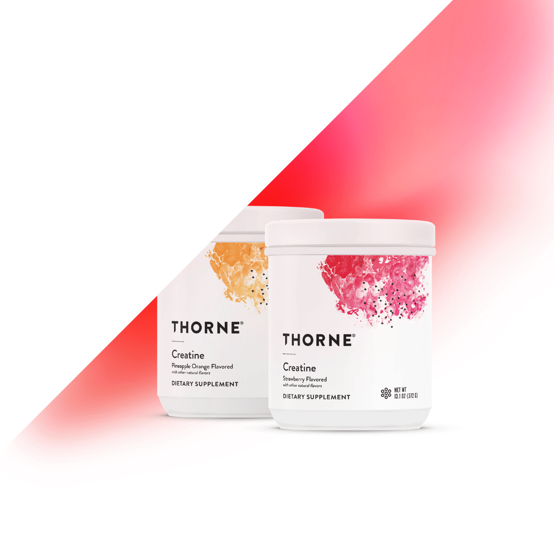 Thorne Flavoured Creatine by Thorne, peach mango creatine monohydrate powder, 30 serving sports nutrition supplement