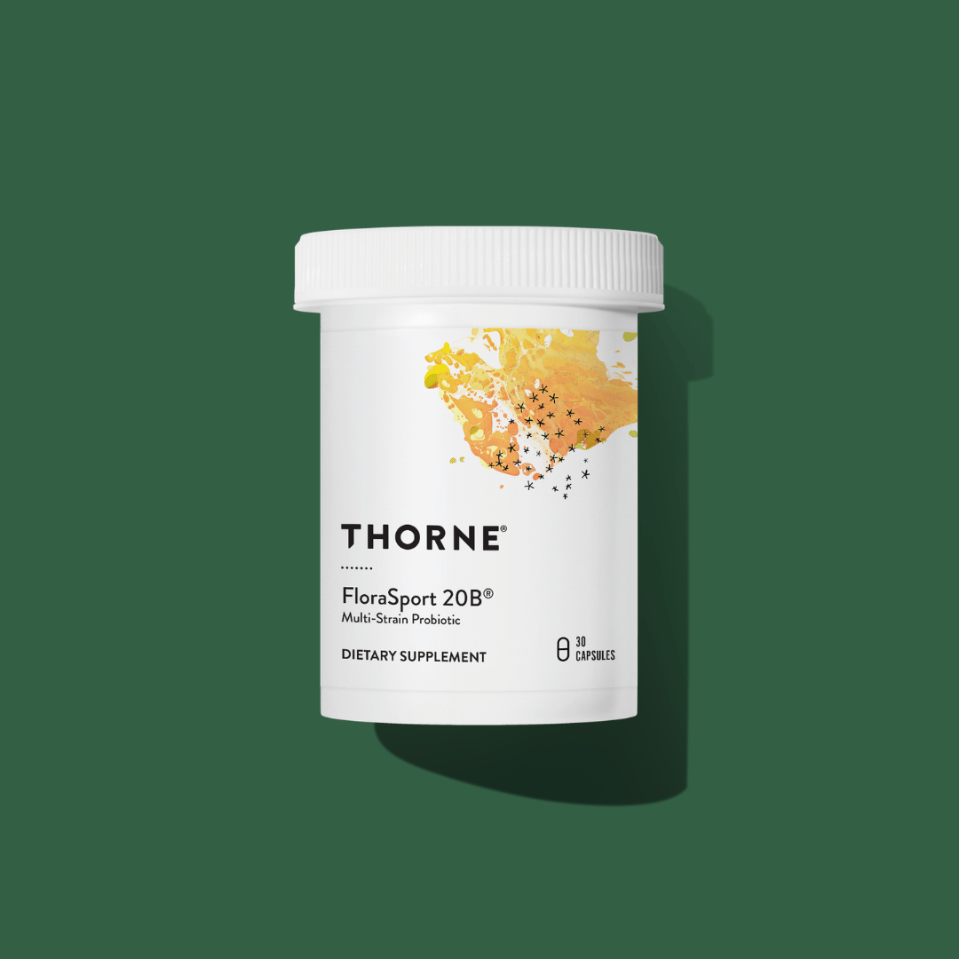 Thorne FloraSport 20B® by Thorne, 30 capsule probiotic supplement with 20 billion CFU, NSF Certified for Sport®