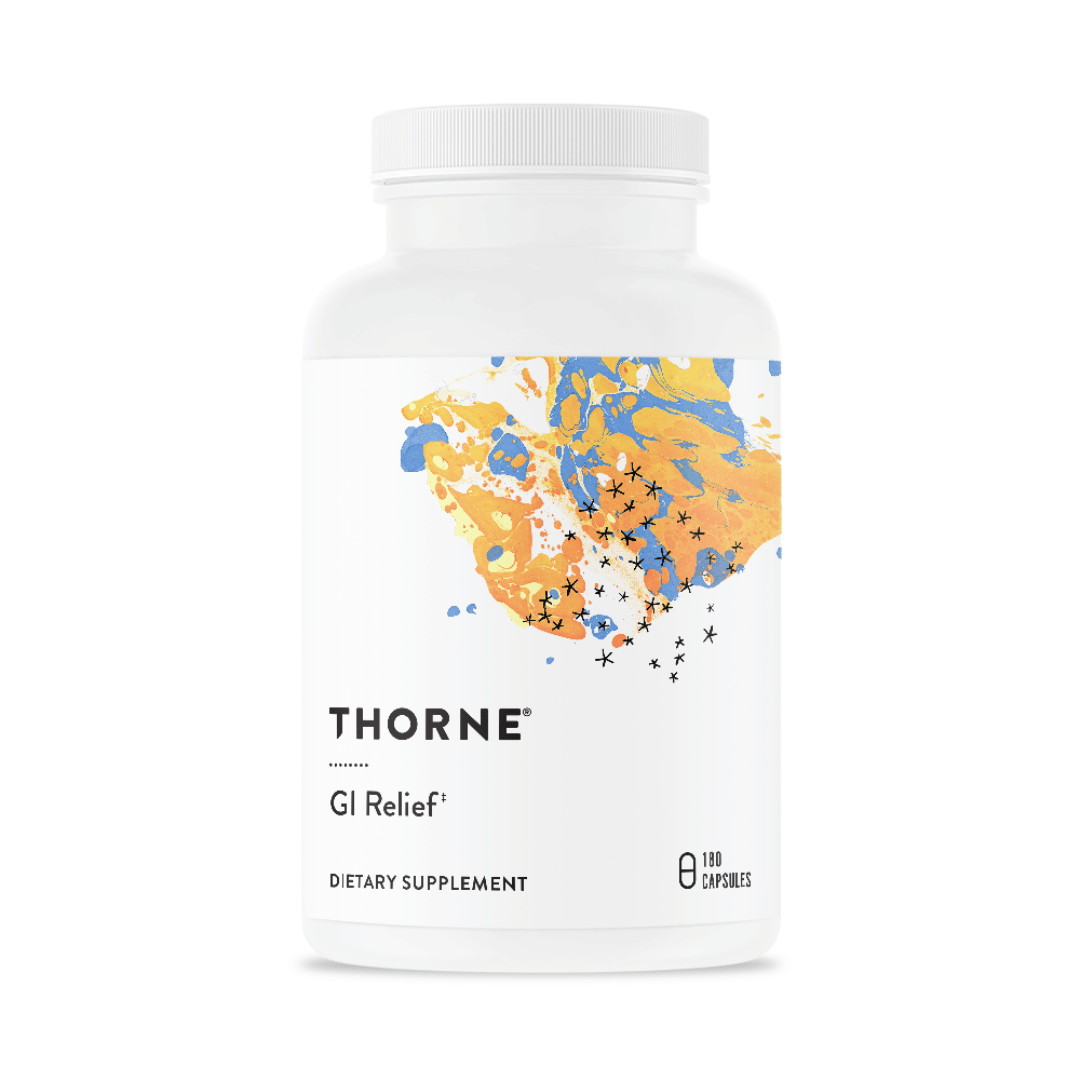 Thorne GI Relief by Thorne, 180 capsule botanical supplement with aloe vera, DGL, slippery elm and marshmallow root