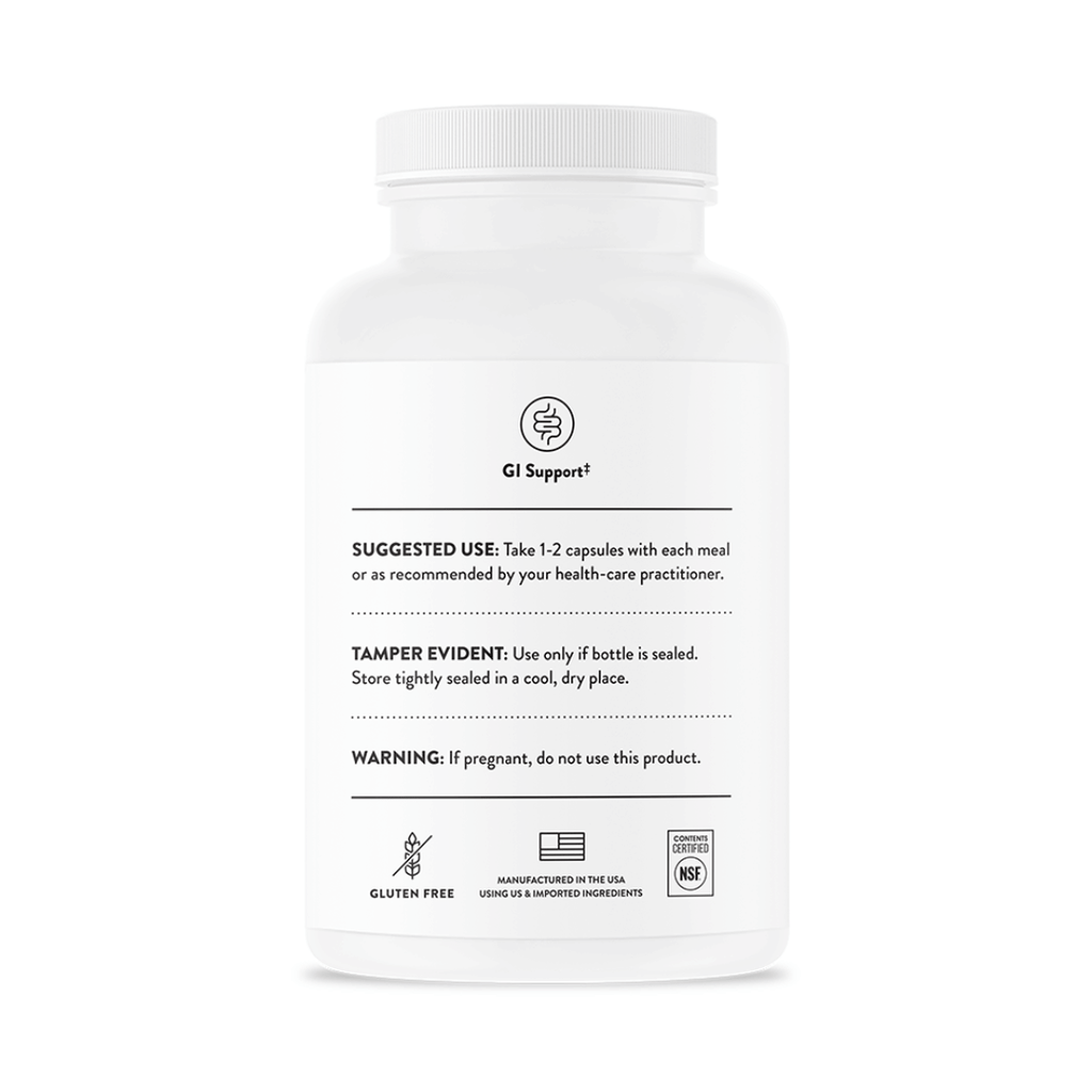 Thorne GI Relief by Thorne, 180 capsule botanical supplement with aloe vera, DGL, slippery elm and marshmallow root