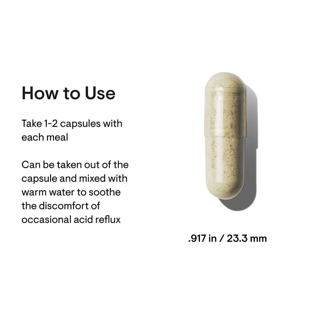 Thorne GI Relief by Thorne, 180 capsule botanical supplement with aloe vera, DGL, slippery elm and marshmallow root