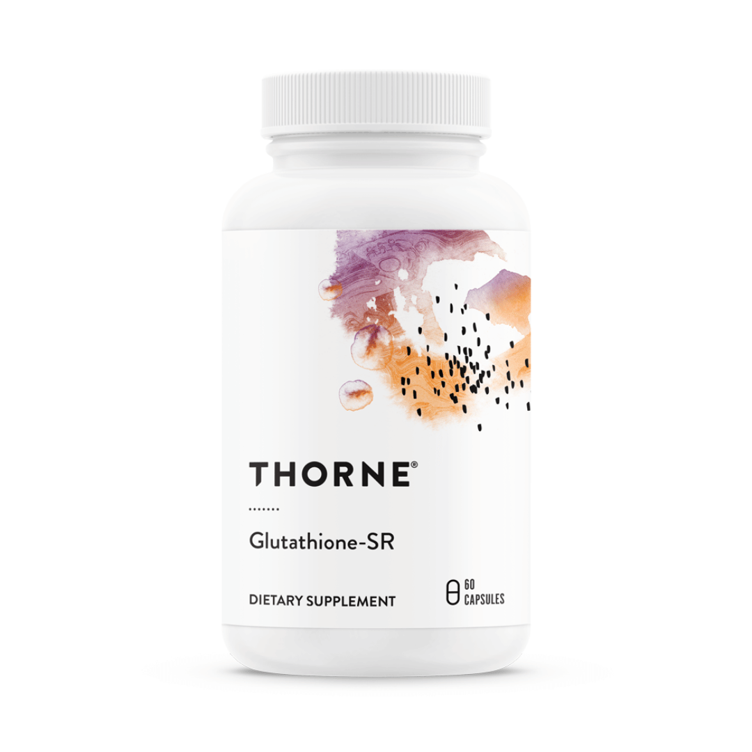 Thorne Glutathione-SR by Thorne, 60 capsule sustained-release glutathione supplement bottle, NSF Certified for Sport®