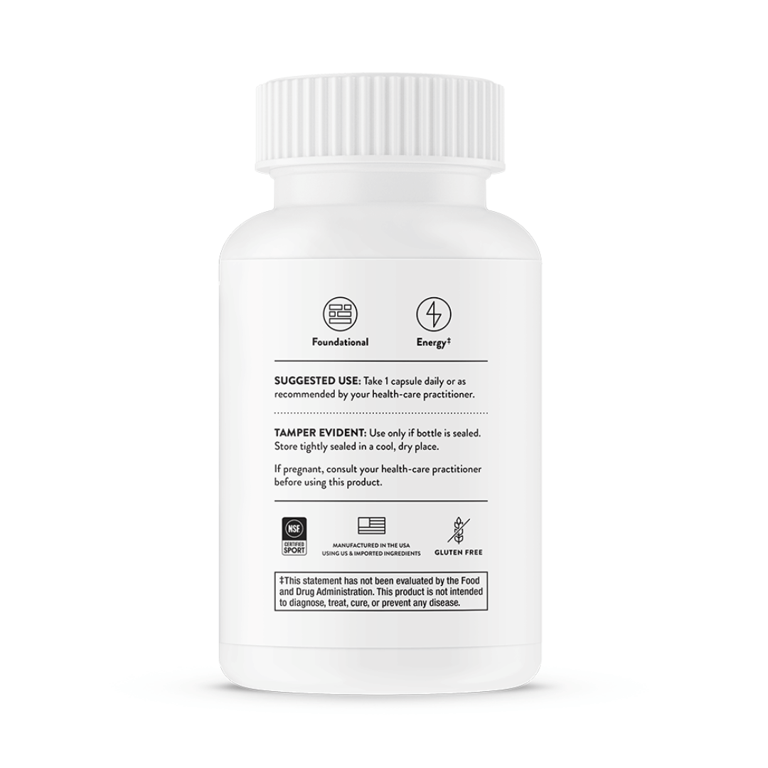 Thorne Iron Bisglycinate by Thorne, 60 capsule iron bisglycinate supplement providing 25 mg elemental iron, NSF Certified for Sport®
