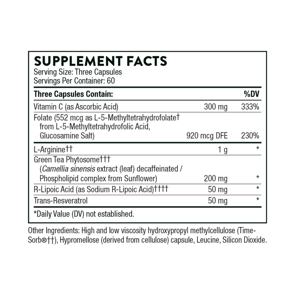 Thorne L-Arginine Plus by Thorne, 180 capsule amino acid supplement with L-arginine and supporting nutrients