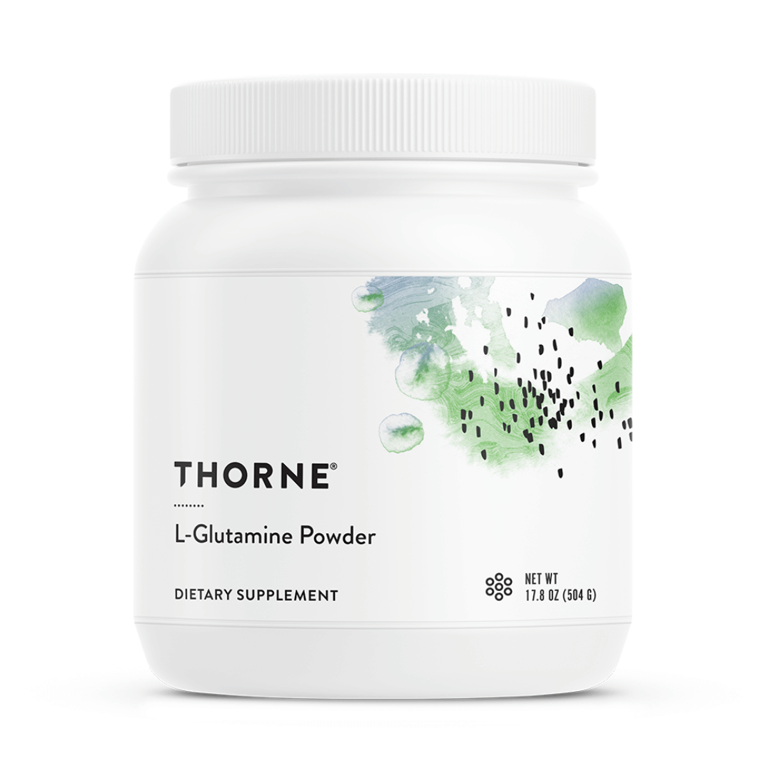 Thorne L-Glutamine Powder by Thorne, unflavoured L-glutamine powder, 90 serving amino acid supplement