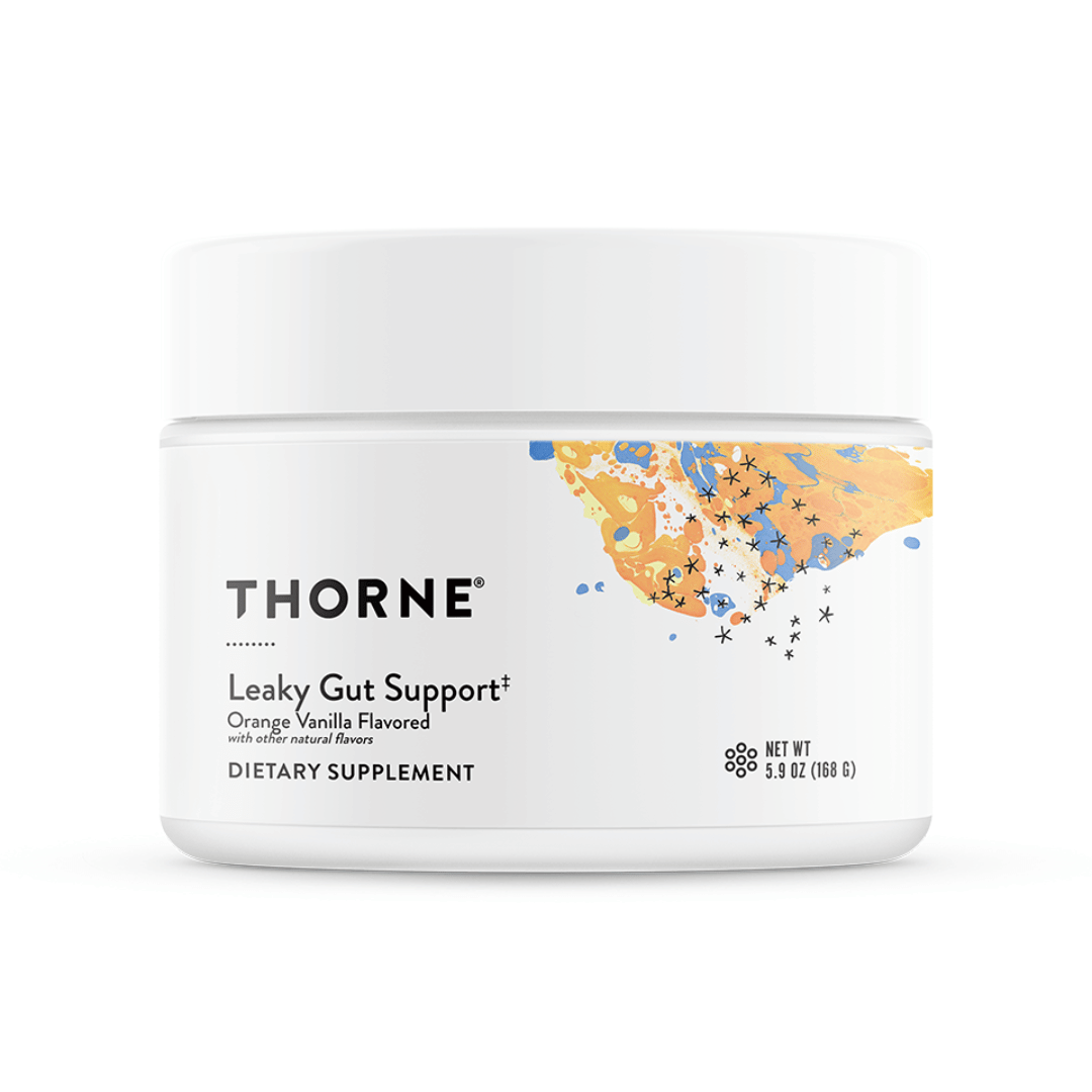 Thorne Leaky Gut Support (formerly EnteroMend) by Thorne, orange vanilla powder, 30 serving nutritional supplement