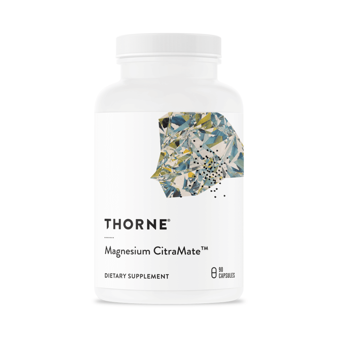 Thorne Magnesium CitraMate by Thorne, 90 capsule magnesium supplement with magnesium citrate and magnesium malate