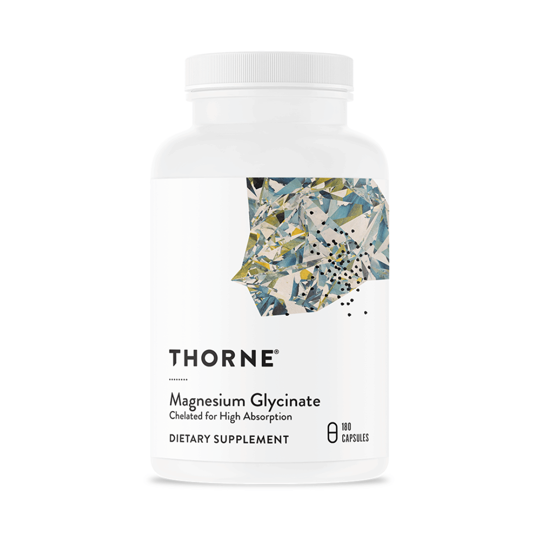 Thorne Magnesium Glycinate by Thorne, 180 capsule magnesium bisglycinate supplement for daily nutritional support