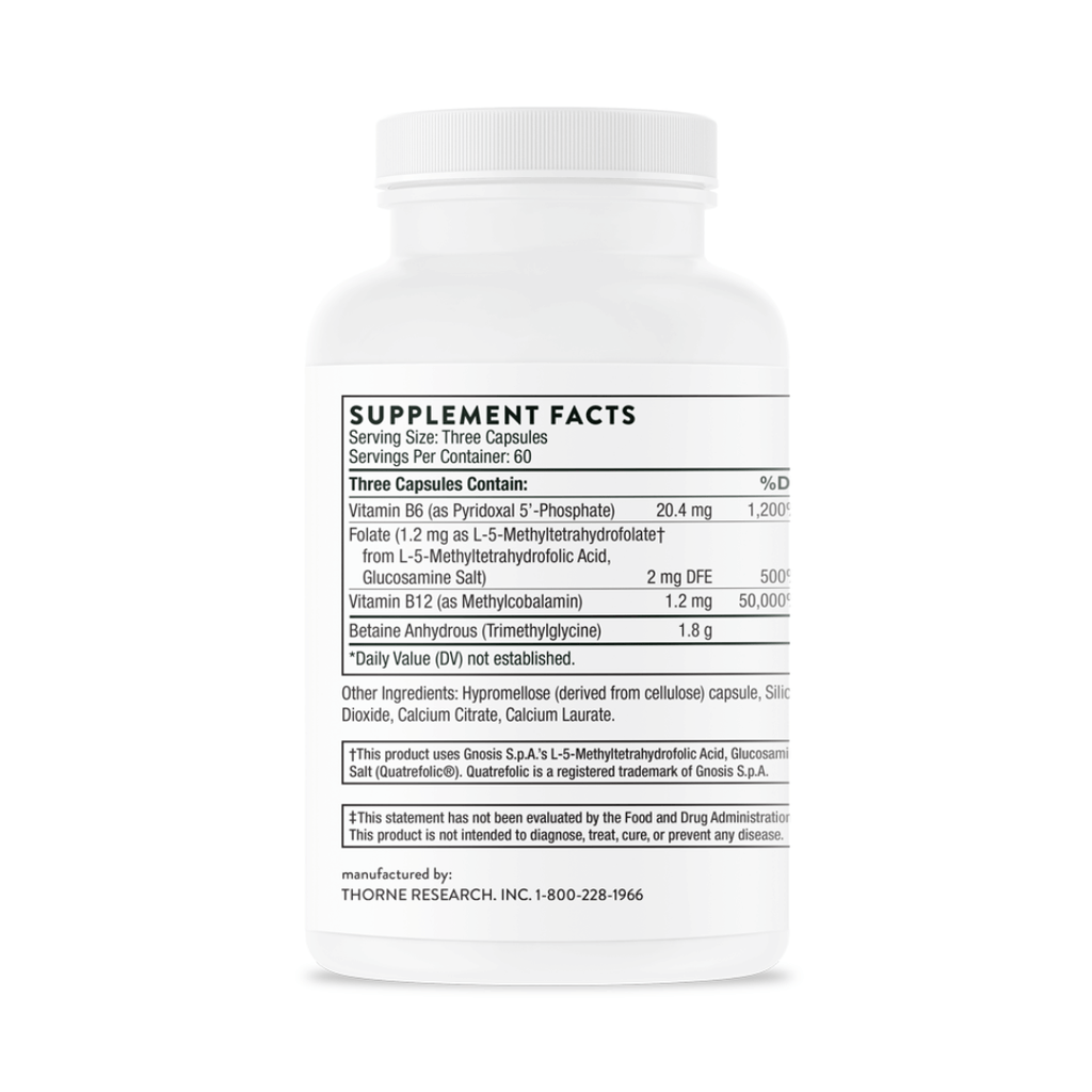 Thorne Methyl-Guard® by Thorne, 180 capsule methylation support supplement with activated B vitamins and betaine