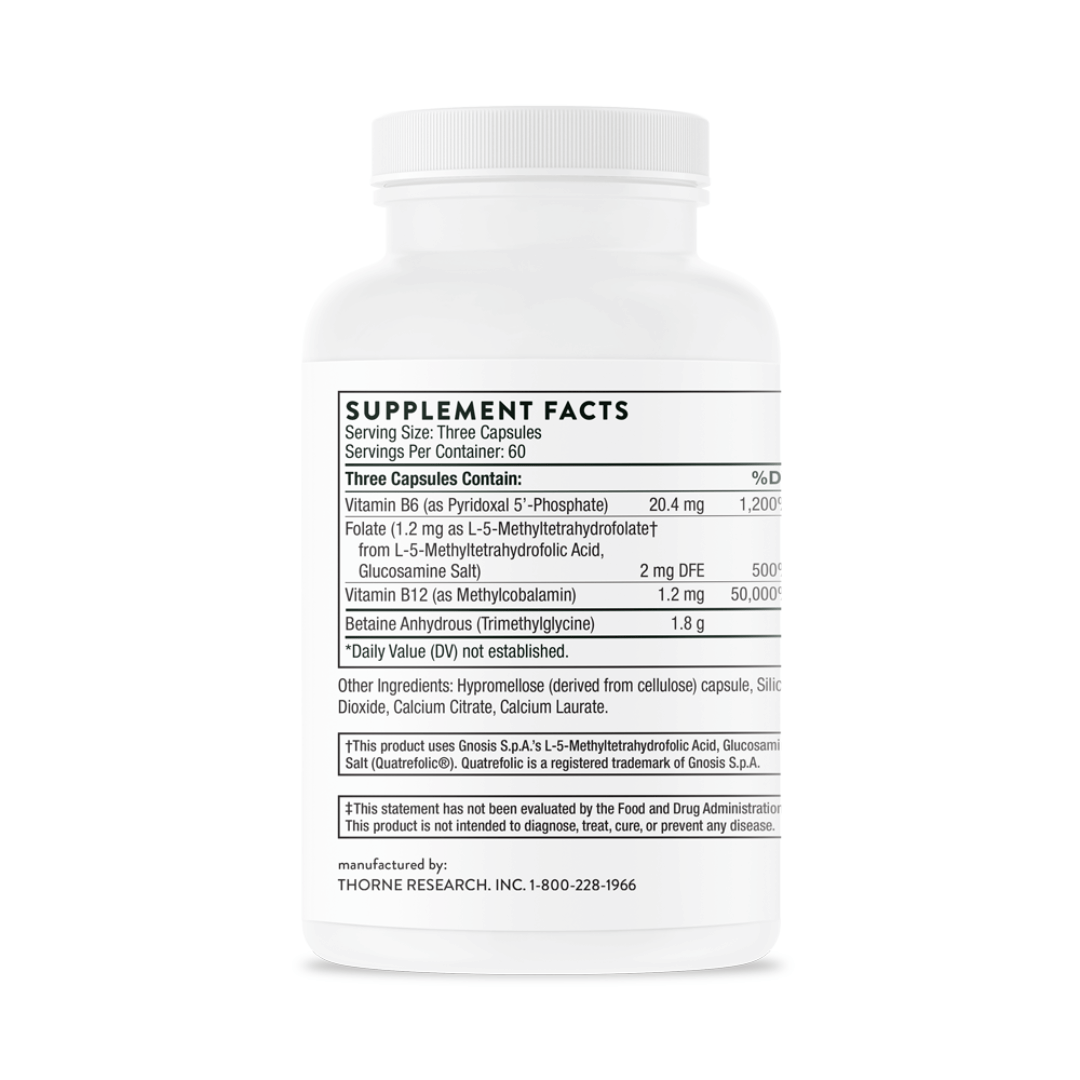 Thorne Methyl-Guard® by Thorne, 180 capsule methylation support supplement with activated B vitamins and betaine