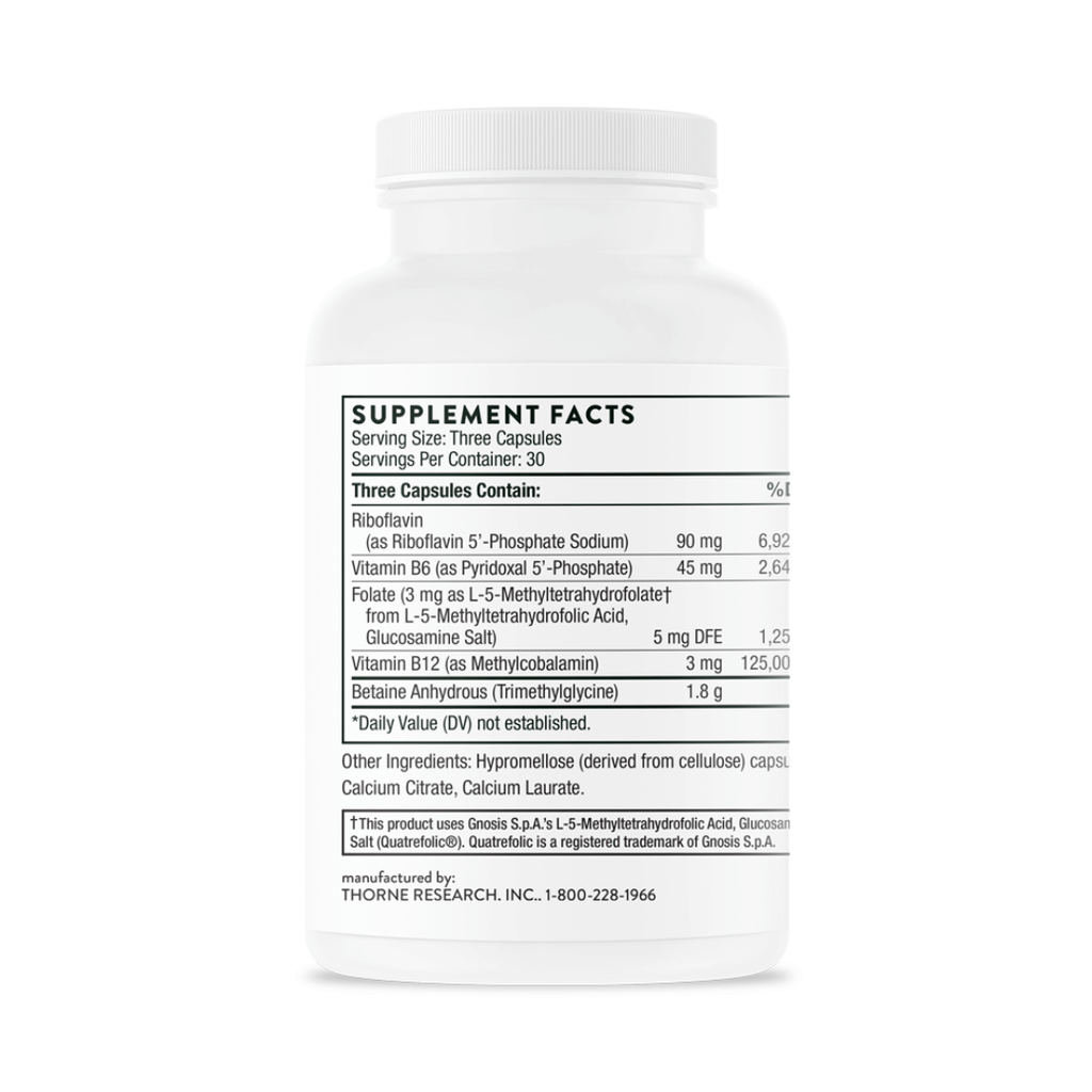 Thorne Methyl-Guard Plus by Thorne, 90 capsule methylation support supplement with activated B vitamins and folate