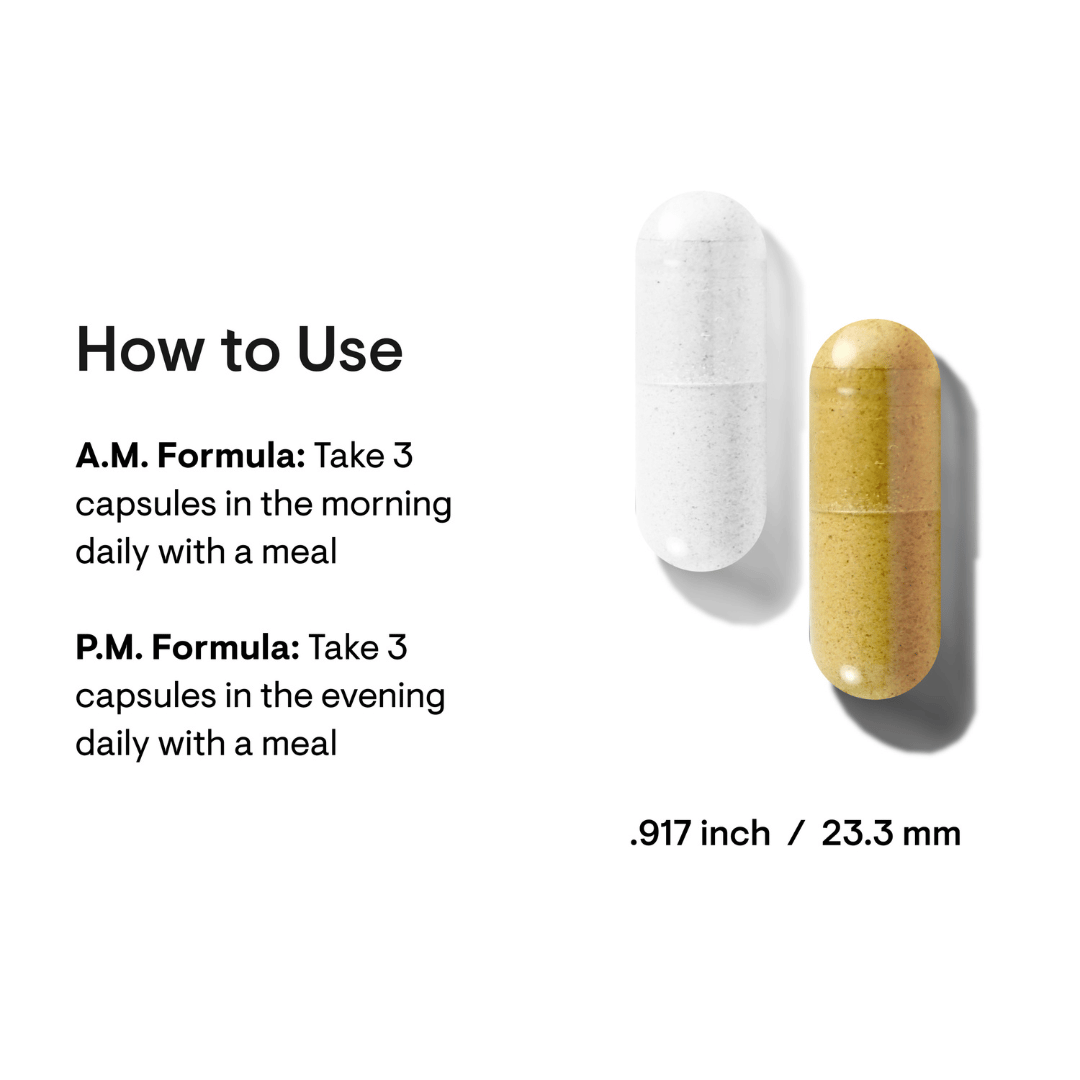 Thorne Multi-Vitamin Elite by Thorne, daily multivitamin pack with AM and PM capsules, 30-day supply