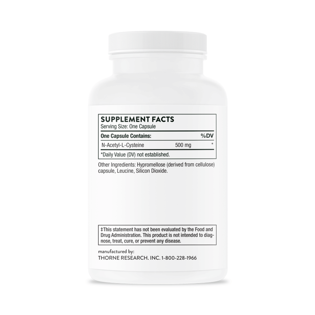 Thorne NAC by Thorne, 90 capsule N-acetylcysteine supplement for daily nutritional support