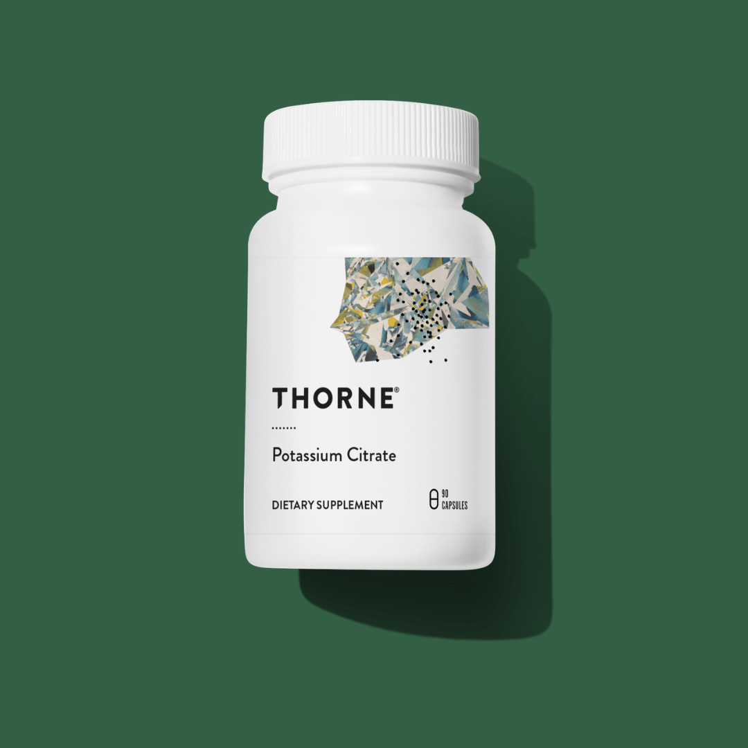 Thorne Potassium Citrate by Thorne, 90 capsule potassium citrate supplement for daily mineral support