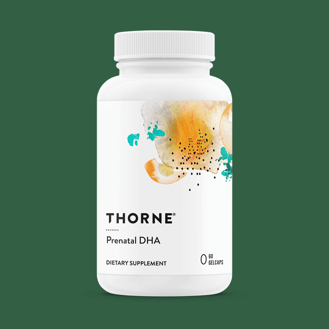 Thorne Prenatal DHA by Thorne, prenatal omega-3 softgel supplement with DHA, 90 softgels for pregnancy nutrition