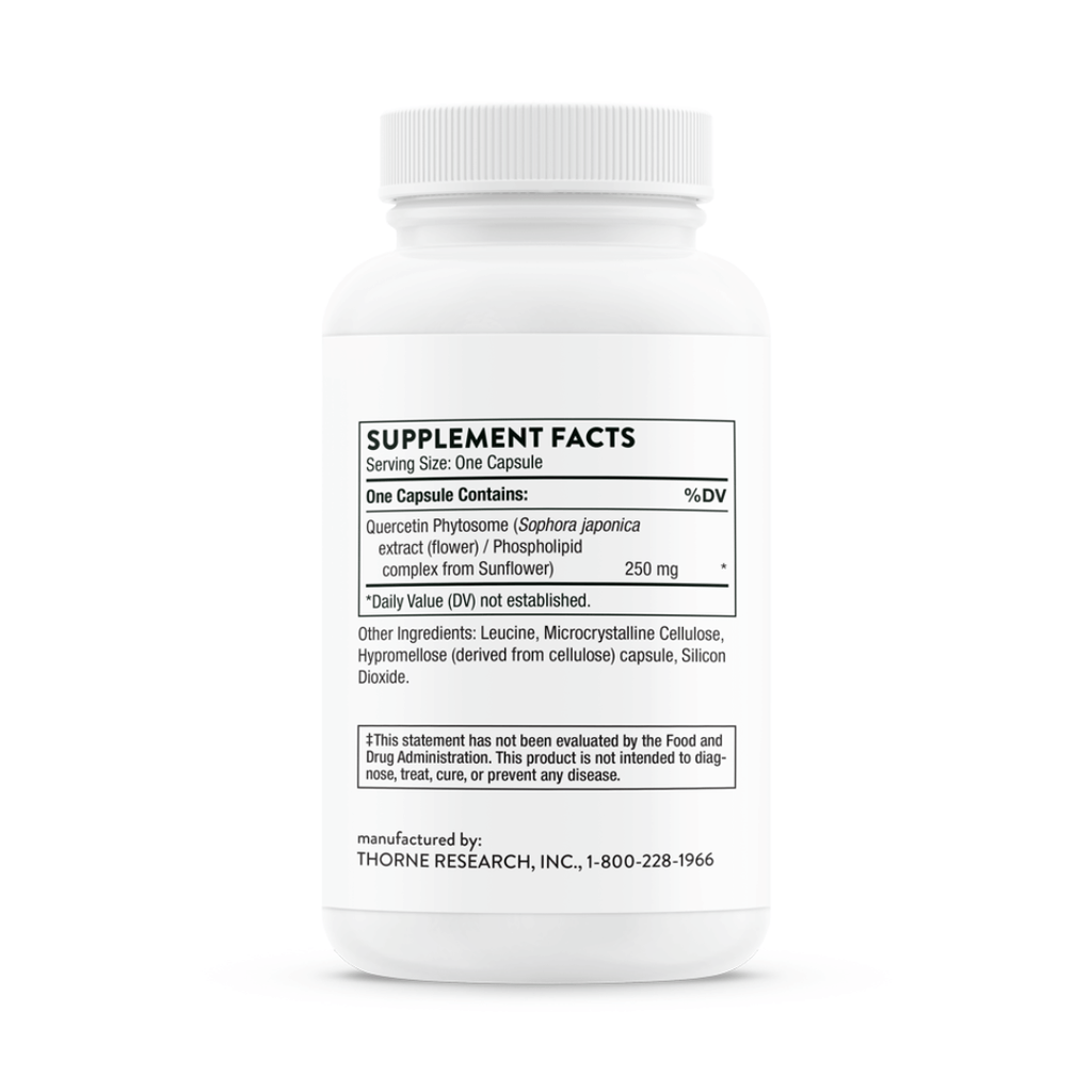 Thorne Quercetin Complex by Thorne, 60 capsule quercetin supplement with bromelain and botanical ingredients