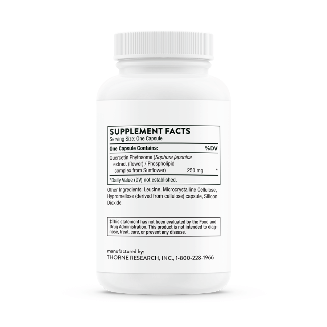 Thorne Quercetin Complex by Thorne, 60 capsule quercetin supplement with bromelain and botanical ingredients