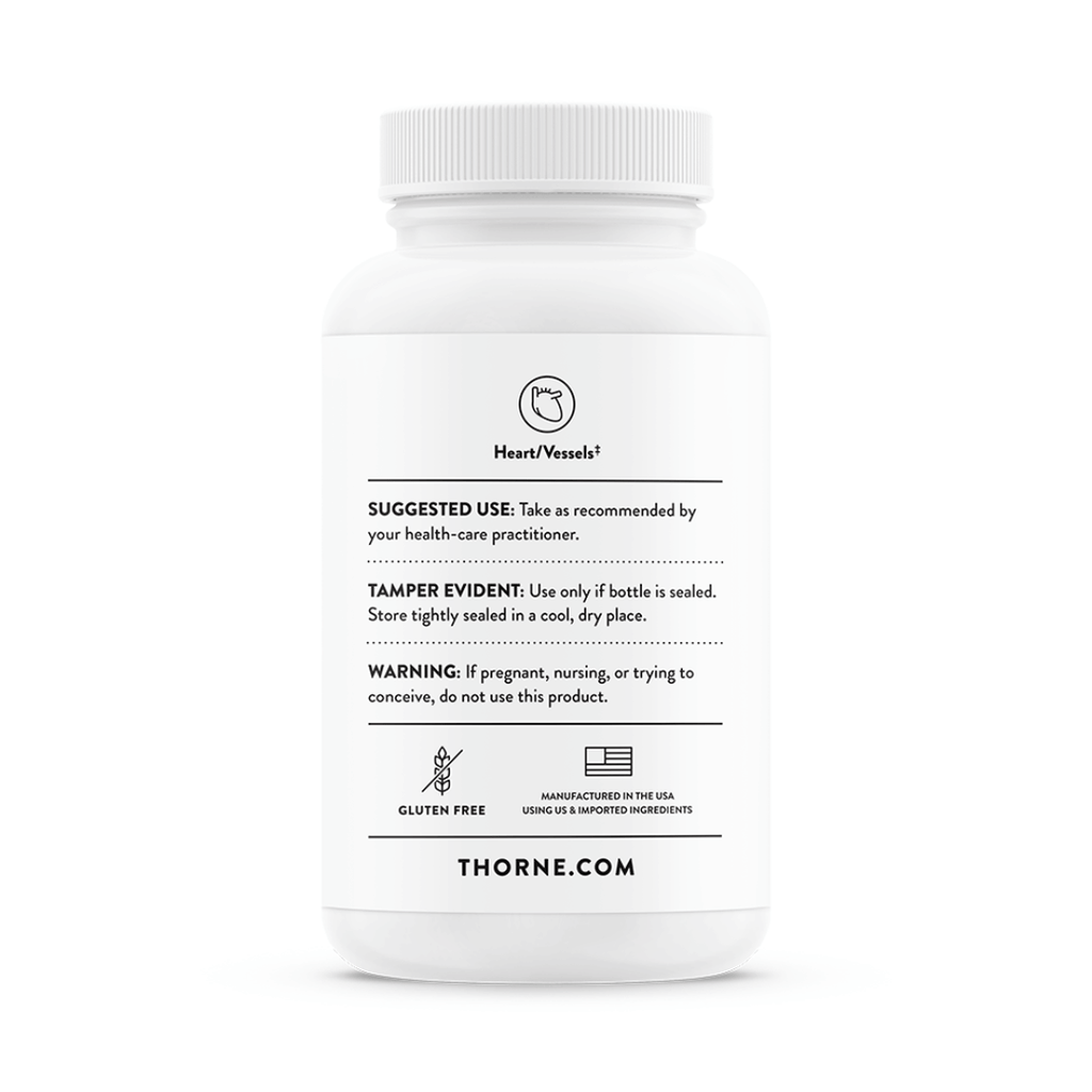 Thorne Red Yeast Rice (formerly Choleast-900) by Thorne, red yeast rice supplement capsules in a premium bottle, 120 capsules