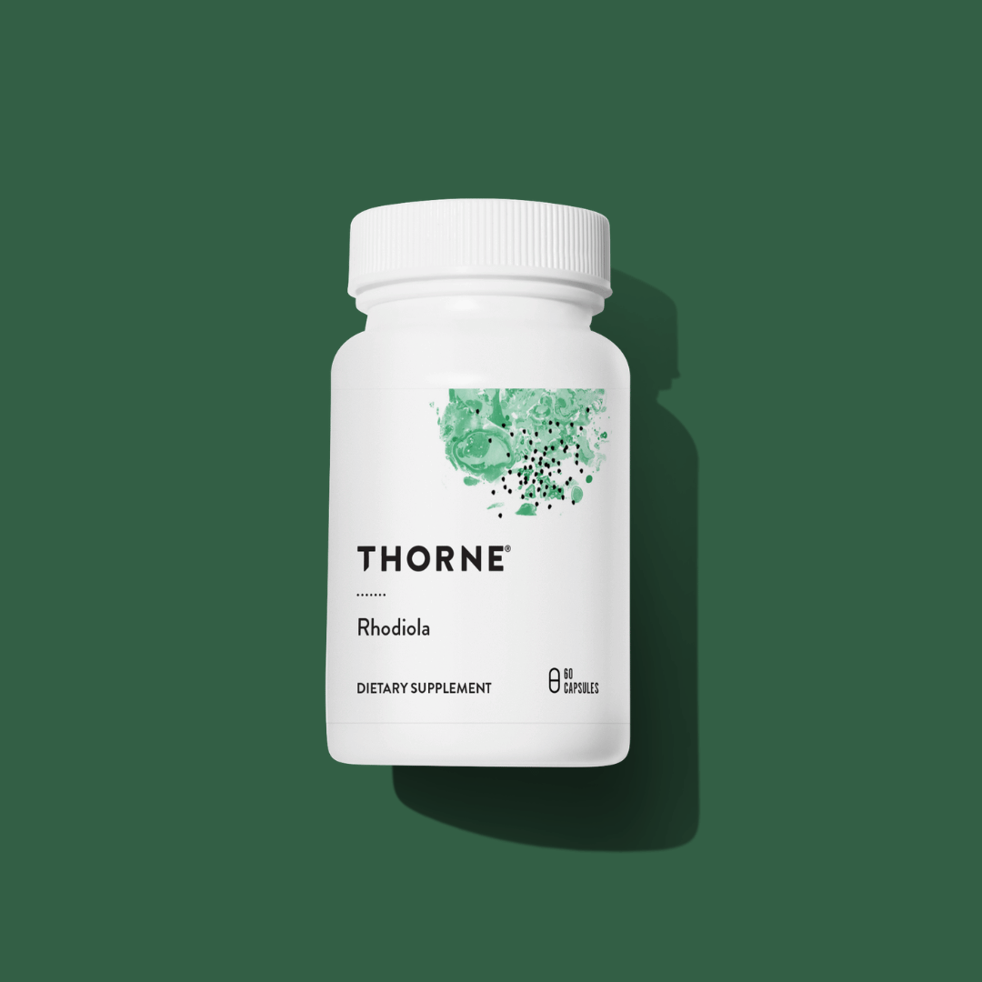 Thorne Rhodiola by Thorne, 60 capsule rhodiola rosea botanical supplement for daily nutritional support