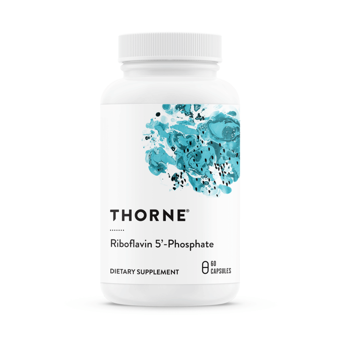 Thorne Riboflavin 5'-Phosphate by Thorne, 60 capsule active vitamin B2 supplement for daily nutritional support