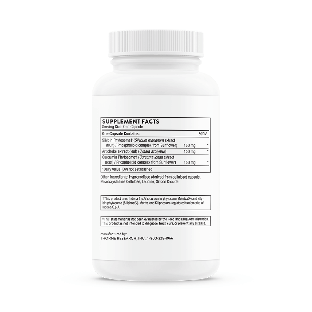 Thorne S.A.T. (Silymarin / Artichoke / Turmeric) by Thorne, 60 capsule botanical supplement with milk thistle, artichoke and turmeric